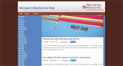 Desktop Screenshot of michigancollectionlawblog.com
